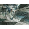 thumbnail image 3 of Ambesonne Teal Quilted Bedspread Set 3 Pcs, Dreamy Leaves Jumble Futurist, King Size, Seafoam Fern Green Grey, 3 of 4