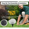 thumbnail image 3 of Solar Rock Pathway LED Lights - Waterproof Cobblestone Shape Garden, Stair Yard Decor - Cool White Pave Stone Markers - Durable and Energy Efficient - 3PC, 3 of 8