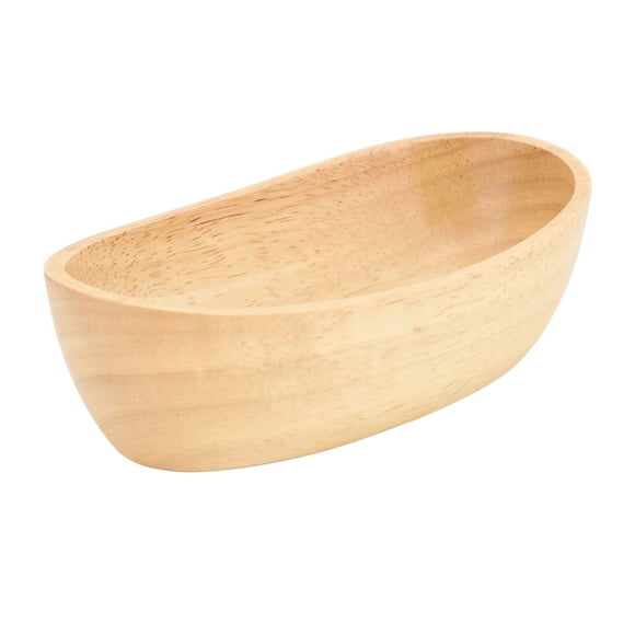 ZOUSSIQI Wooden Sushi Boat Rubber Wood Smoothing Thick Anti Slip Easy to Clean Sushi Serving Tray for Family Bar Cafe Party 15.5cm / 6.1in JU316-95358