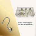 thumbnail image 5 of 12 Pieces Of Hollow Ball Shower Curtain Hooks, Luxurious Quality, Rust Resistant Stainless Steel Shower Curtain Ring Hooks, 5 of 5