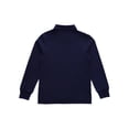 thumbnail image 2 of Smith's American Boys' Long Sleeve Pique Polo Color: navy Size: 14 - 16, 2 of 4