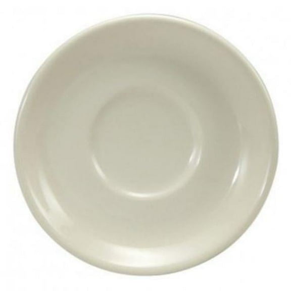 6.125 in. Cream White Saucer