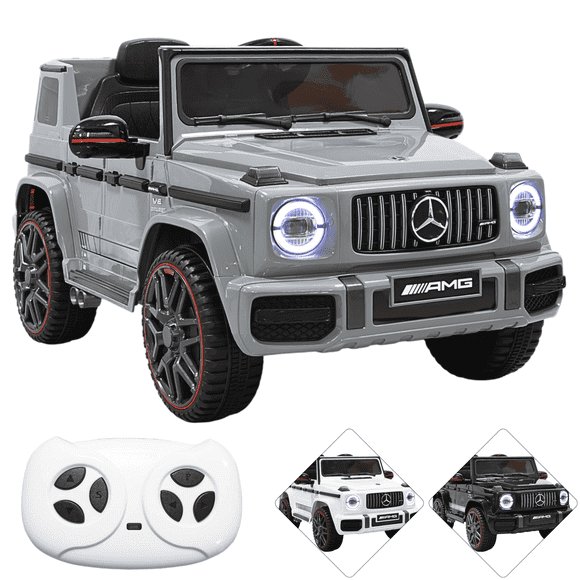 Camioneta Montable Eléctrica AMG Mercedes Benz G-63 para Niños 12V Bluetooth Apto a partir de 3 años Soporta Hasta 35 kg - Gris