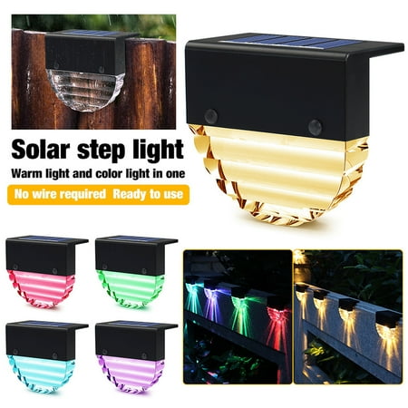 

ZTOO Solar Deck Lights Step Lights Waterproof Solar LED Lights Outdoor for Deck Fence Step Railing Wall Patio Garden Stair Yard and Driveway Path