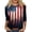 Z03 Red, variant on 4th of July Shirts Women American Falg Print Long Sleeve Crew Neck Patriotic T Shirts Loose Holiday Commemorative Tops Red XL