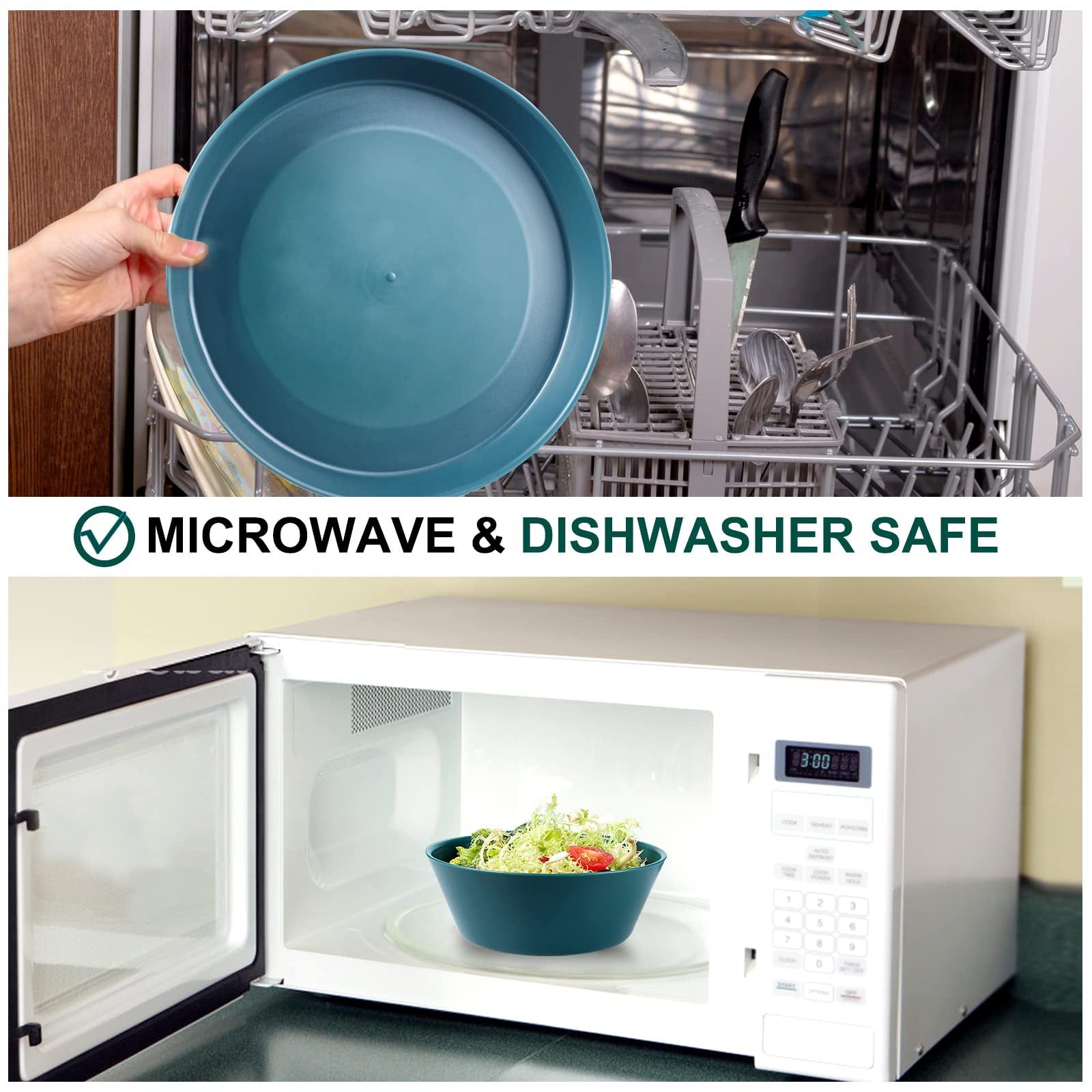 Reusable Dinnerware Microwave Dishwasher Safe Unbreakable - Temu