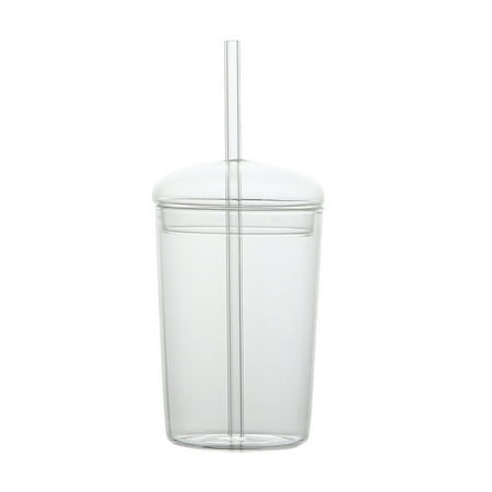

Glass Straw Cup Large Capacity Glass Cup Household Beverage Cup Glass Drinking Cup