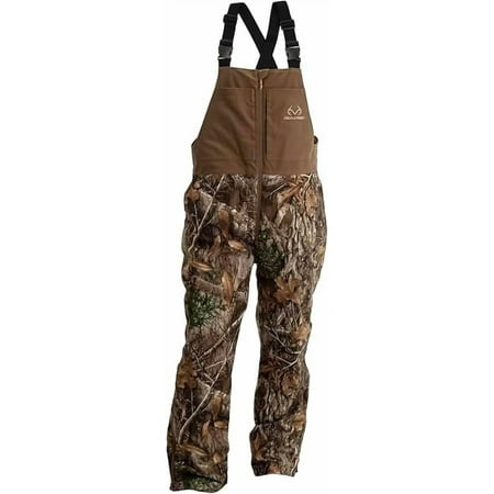 Realtree Men s EDGE Camo Insulated Water-Resistant Mid-weight Hunting Bibs 4XL