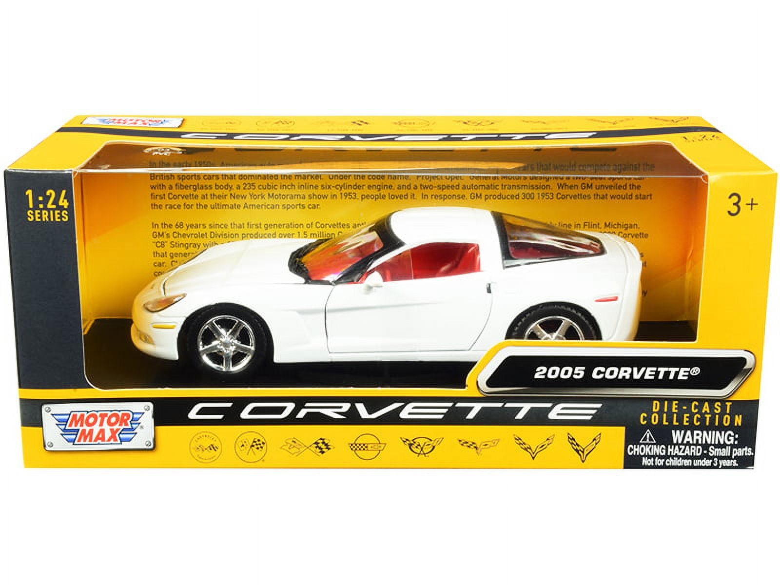 2005 Chevrolet Corvette C6 Coupe Silver 1/18 Diecast Model Car by