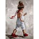 thumbnail image 1 of Diamond Painting (DB0673) Kit 5D DIY Girl in Dress Square (NH539) 40x50cm Rojo FLhrweasw Nuevo, 1 of 1