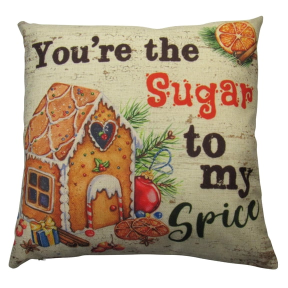 Sugar to my Spice | Throw Pillows | Christmas Pillow | Kids Pillow Cover | Personalized Gift | Decor Pillows for Couch Sofa Pillows
