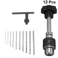 thumbnail image 1 of Rotary Tools Manual Drill Bit Set For Woodworking Professionals Black 12x4cm Compact 1Pc 10Pcs, 1 of 4