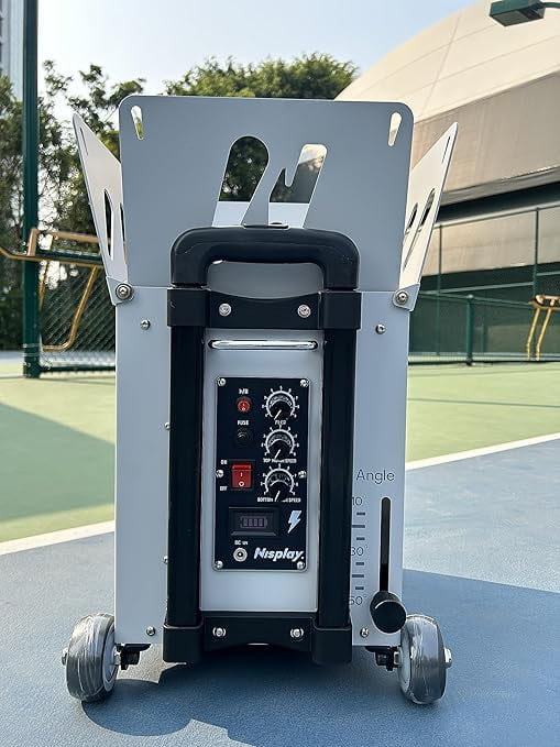 Nisplay Tennis Ball Machine N2 - One of The Lightest and Smallest Ball Machines in The World, Lithium Ion Battery (without Oscillator)