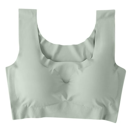 Juslio Minimizer Bras for Women Athletic Padded Comfortable Solid Vest Breasted Bra