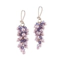 thumbnail image 2 of Aretes con Cristal Preciosa en Aleación con Oro 18k Jands Jands Joyeria y Moda  JA-216-A01-MOR, 2 of 2