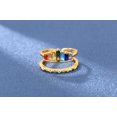 thumbnail image 3 of EGNMCR Rings Micro Set Zircon Crown Adjustable Ring, 3 of 4