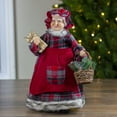 thumbnail image 2 of Northlight 16" Country Mrs Claus with Basket and Gift Christmas Figure, 2 of 5
