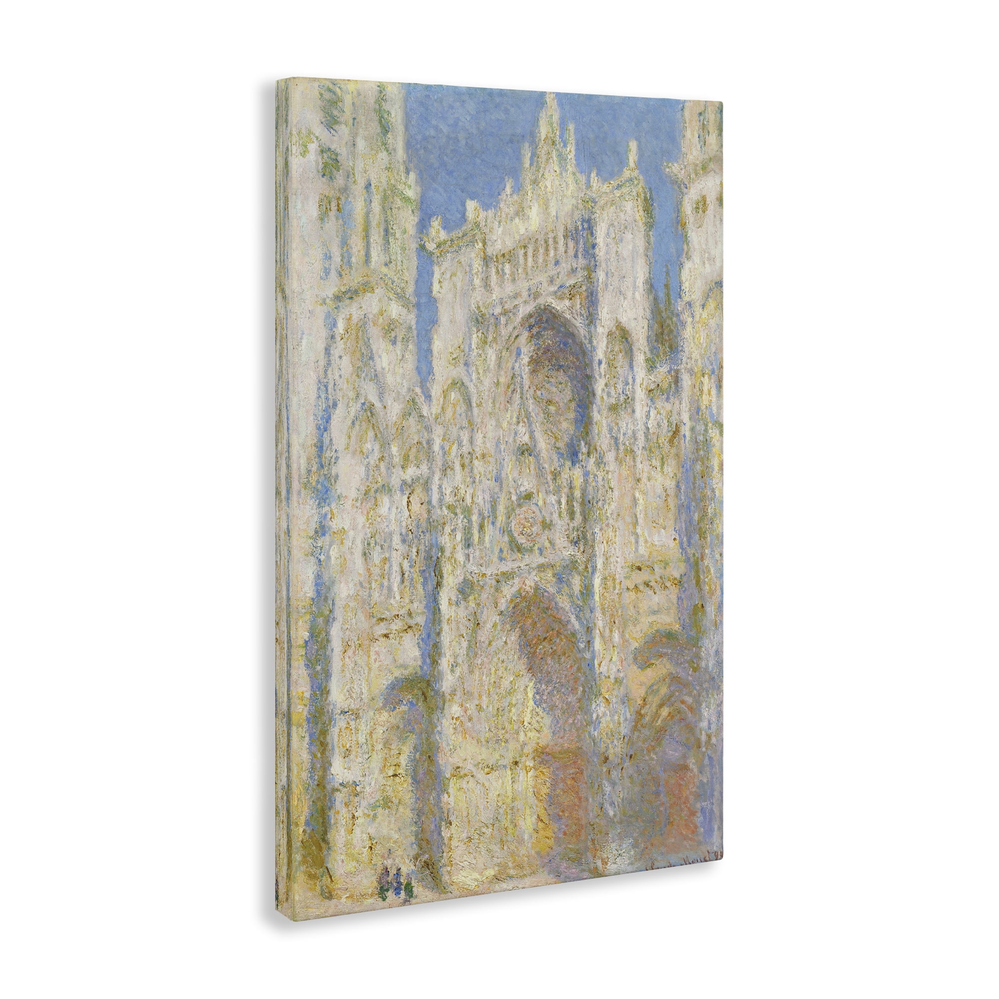 Stupell Industries Classic Monet Cathedral Façade Buildings & Architecture Painting Wrapped Canvas Art Print Wall Art, 30 x 45