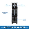 thumbnail image 3 of Interruptor de ventana eléctrica Unique Bargains No.8482060130 para el lado del conductor delantero para Toyota Land Cruiser 1998-2002 Negro Marrón, 3 of 7