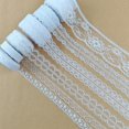 thumbnail image 2 of Eyelet Lace Trim Cotton White Lace Ribbon Embroidery Trim for Sewing Craft Fabric for Home Decor Supply,Width 0.59 inch, 2 of 5