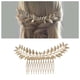 thumbnail image 1 of Peine de pelo de hoja vintage Barrette Hojas de oro Clips de pelo Peine de pelo de hoja de laurel Pieza de pelo de metal Peine de pelo de diosa griega (Oro), 1 of 5