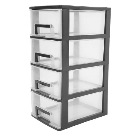 Uonlytech Stackable Storage Box PP Transparent 1Pack