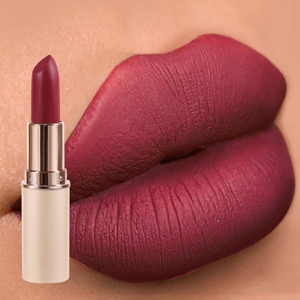 XWSHYW Lápiz Labial Barra de Labios Mate Antiadherente, Barra de Labios de Terciopelo, Barra de Labios Mate de Larga Duración, 3,2G