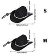 thumbnail image 3 of Pet Cowboy Hat for Dogs and Cats Western Cap Halloween Party Accessory Festival Celebration Headgear for Small Medium Large Pets, 3 of 6