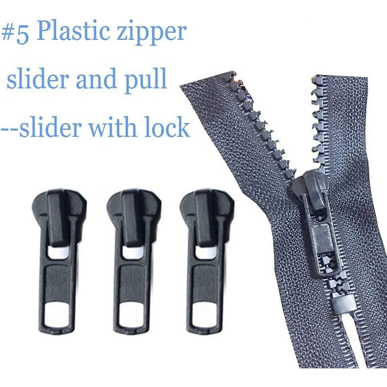 10pcs Zipper Slider, Zipper Replacement Slider Zipper Pull Replacement for  Jackets, Handbags, Backpacks, Zipper Repair(Bronze)