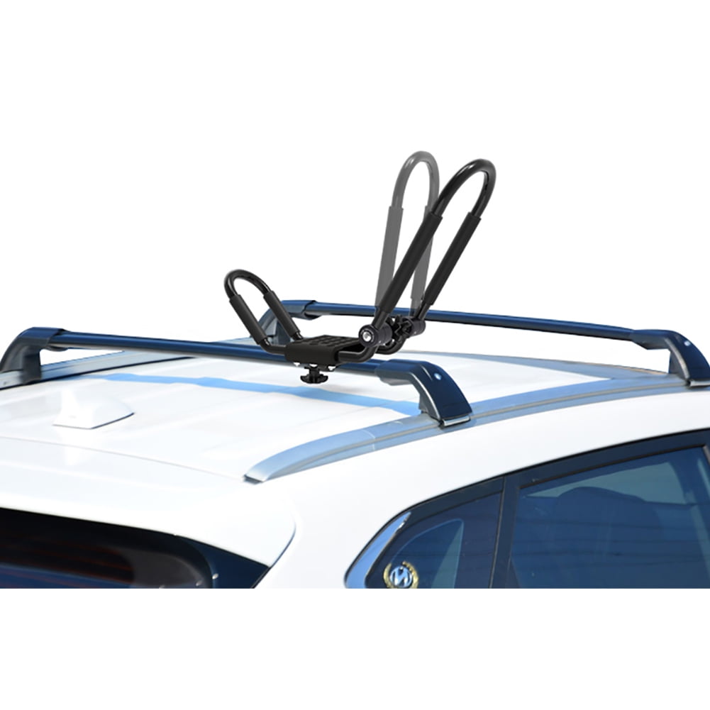 Kadyn Folding Canoe Boat Kayak Roof Rack, Car Roof Rack for Truck Crossbar, Kayak Roof Rack, Black