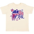 thumbnail image 3 of Inktastic 4th of July Fireworks Stars and American Flag Boys or Girls Toddler T-Shirt, 3 of 5