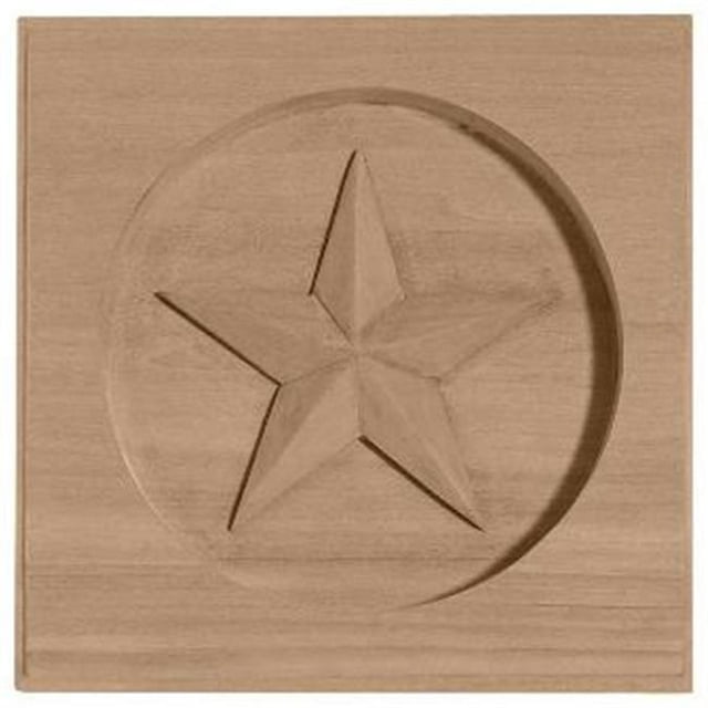 Ekena Millwork ROS06X06AUCH 6 in. W x 6 in. H x 1 in. P Austin Star Rosette- Cerise- Accent Architectural