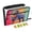 Rainbow Background Pattern, variant on 13-Pocket Expanding File Folder—Nylon Accordion File Organizer with Handwritten Labels, Color Is Smooth and Uniform