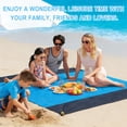 thumbnail image 6 of Beach Blanket, 72"x78" Waterproof Sandproof Beach Mat with Stakes & Storage Bag, Quick Drying Picnic Mat, Beach Accessories for Travel, Camping, Hiking, 6 of 7