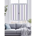 thumbnail image 4 of Reusable Frosted Window Coverings, Purple Grey Stripe Window Privacy Film Frosted, Modern Farmhouse Vertical Striped Sun Blocking Windows Stickers for Kitchen Front Door, 23.6 x 59 Inches, 4 of 9