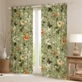 thumbnail image 2 of Manfei Vintage Garden Floral Black Out Curtains, Farmhouse Butterfly Curtains Pack of 2 (42x63 Each), Simple French Style Bedroom Curtains, Curtains and Drapes Room Decor, 2 of 6