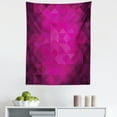 thumbnail image 1 of Hot Pink Tapestry, Vibrant Color Abstract Triangles Expressionism Inspired Geometrical Art, Fabric Wall Hanging Decor for Bedroom Living Room Dorm, 5 Sizes, Hot Pink Purple Plum, by Ambesonne, 1 of 1