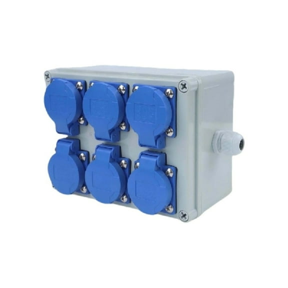 Outlet Socket Outdoor Power as Display Wall Distributor Flame Retardant Plastic Lightweight Design Lasting Protection