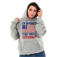 thumbnail image 5 of You're Offended USA Colonial Flag Hoodie Sweatshirt Women Men Brisco Brands M, 5 of 6