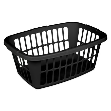 Mainstays 1.5 Bushel Laundry Basket Black