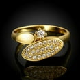 thumbnail image 4 of EOEMY Rose Gold Plated Fashion Ring Aaa Zirconia Women B246-18K Gold Plated-7, 4 of 7