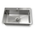 thumbnail image 1 of ONEX® Drop-In Single Bowl 31"X20" -10"d Stainless Steel Square Sink ODS3120-SQR, 1 of 7