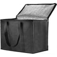 thumbnail image 1 of Insulated Delivery Bag, 41 x 33 x 26cm Hot or Cold Food Delivery Bag Reusable Grocery Bag Shopping Bag with Zippers for Camping, 1 of 5