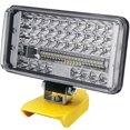 thumbnail image 2 of AMERTEER Wireless LED Work Light 204W 8600 LM with 130° Pivoting Head Compatible with XR 18V 20V Flex Volt 20V 60V Lithium Battery Comping Torch Light, 2 of 4