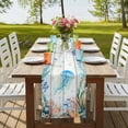 thumbnail image 4 of Table Runners 72 Inches Long Dress Scarves, Jellyfish Coastal Farmhouse Kitchen/Dining Table Runner, Coffee Tablerunners, Summer Nautical Starfish Coral Grey Wooden 16x72 Inch, 4 of 9