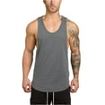 thumbnail image 2 of KDFJPTH Big And Tall Shirt for Men Muscle Tank T shirt Singlet Vest Bodybuilding Men's Sleeveless Gyms Fitness Top Men's blouse, 2 of 8