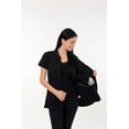 thumbnail image 3 of Post Mastectomy Band collar shirt with Drain pockets Camisole for Drain Management Systems Size: Large, Color: Black, 3 of 6