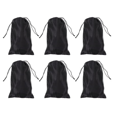 BESTOYARD 6Pcs Hair Stylist Bag Satin Wigs Storage for Daily
