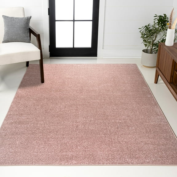 JONATHAN Y SUPERSOFT 10 x 14 Area Rug, Haze - Pink, SEU100P-14