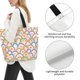 thumbnail image 3 of Disketp Rainbow Flowers Bolsa Tote Estampada para Mujer, Bolso de Hombro y de Mano para Compras y Viajes, 3 of 8